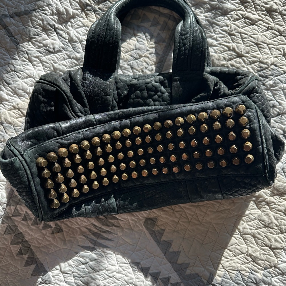 Alexander Wang Studded Black Leather Bag - Picture 3 of 6